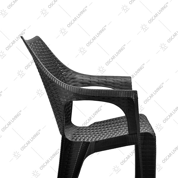 KURSI PLASTIK - PLASTIC CHAIRKursi Plastik Tabitha KST304 Motif Rotan | Plastic Chair KST 304TABITHAOSCARLIVING