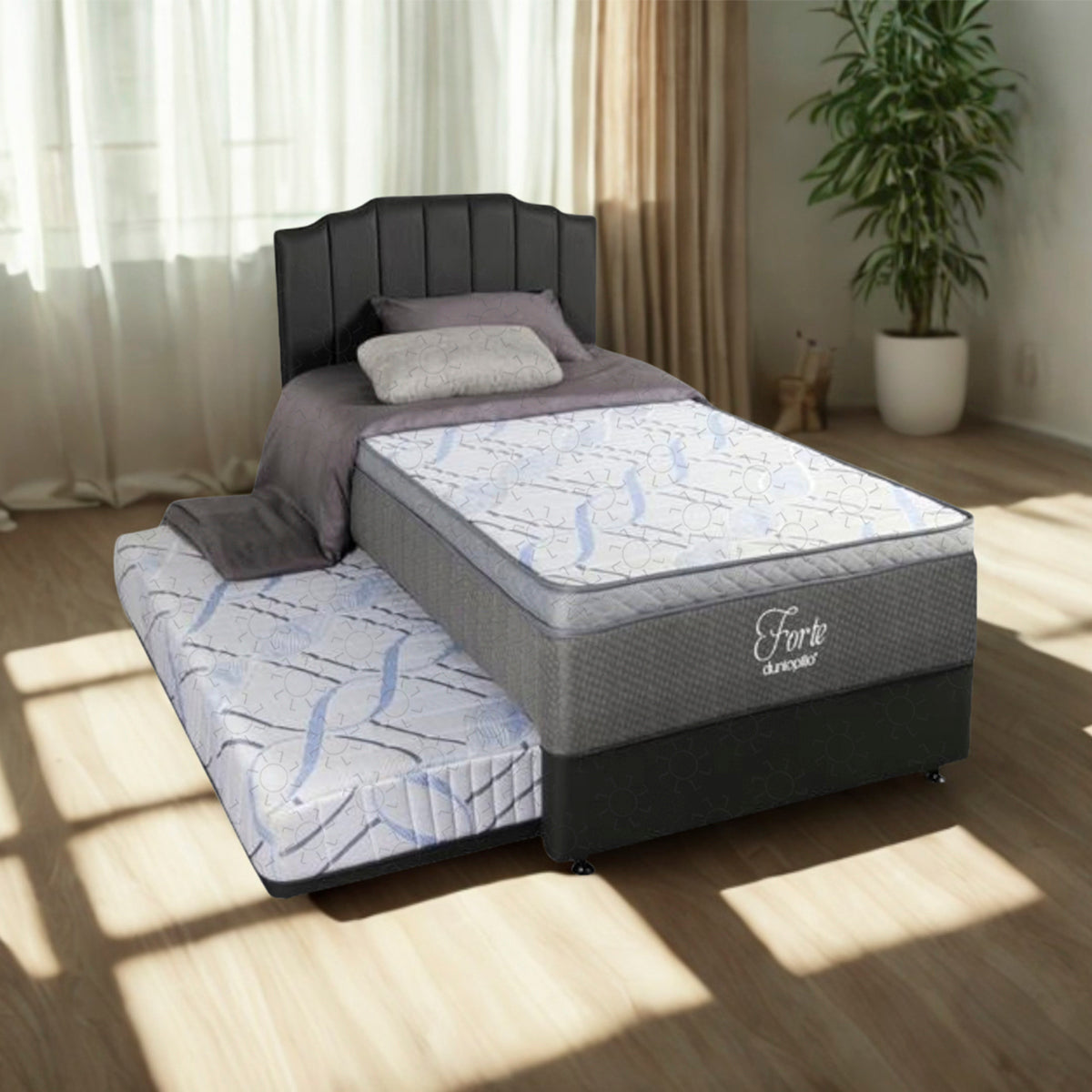 Kasur Springbed 2in1 Dunlopillo Forte | Set Allura - OSCARLIVING!
