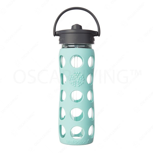 Botol MinumBotol Minum kaca Lifefactory 16 oz Classic Straw Cap BPA FreeLIFE FACTORYOSCARLIVING