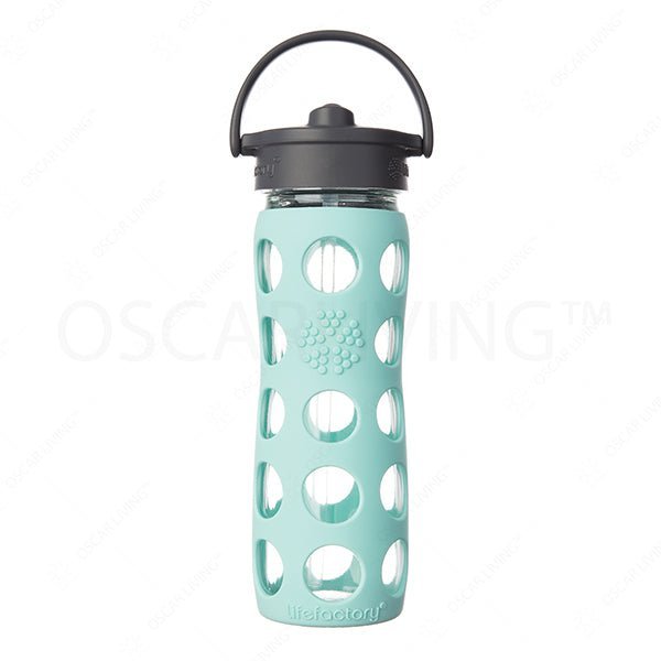 Botol MinumBotol Minum kaca Lifefactory 16 oz Classic Straw Cap BPA FreeLIFEFACTORYOSCARLIVING