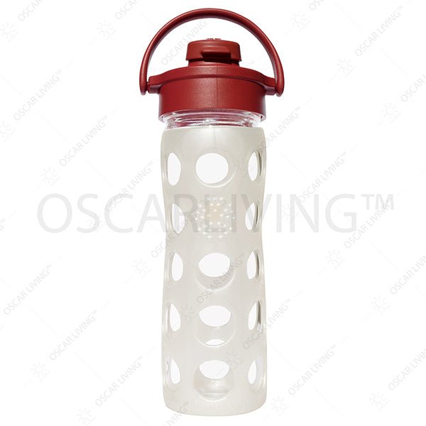 Botol MinumBotol Minum kaca Lifefactory 16 oz Flip Cap BPA FreeLIFE FACTORYOSCARLIVING