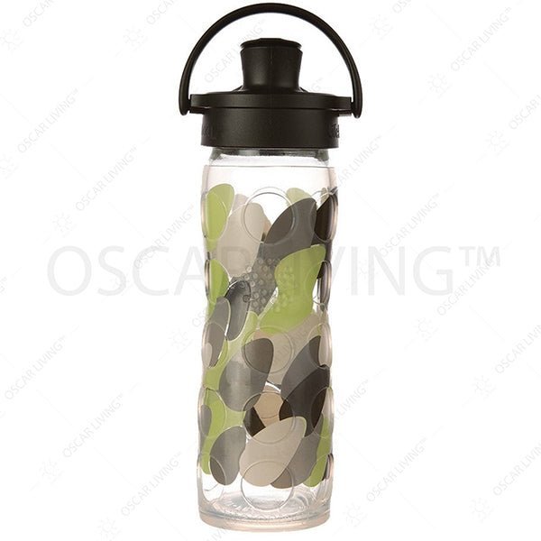 Botol MinumBotol Minum kaca Lifefactory 16 oz Premium Active Flip Cap BPA FreeLIFEFACTORYOSCARLIVING