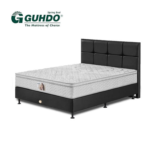 KASUR - SPRINGBEDKasur Springbed Guhdo Standard Plushtop HB Caserta Leather | FullsetGUHDOOSCARLIVING