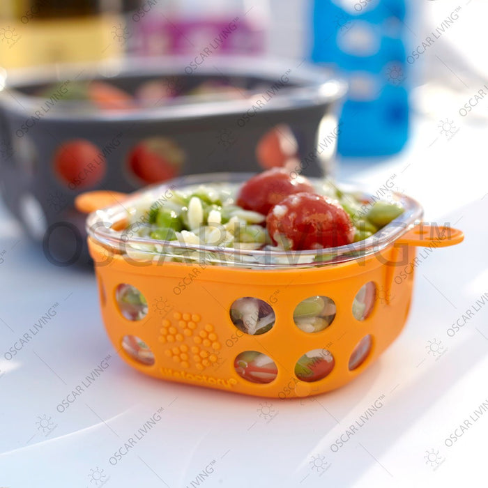 KOTAK MAKAN - FOOD STORAGEKotak Makan Kaca Lifefactory 240ML | Lifefactory Glass Lunchbox 240MLLIFEFACTORYOSCARLIVING