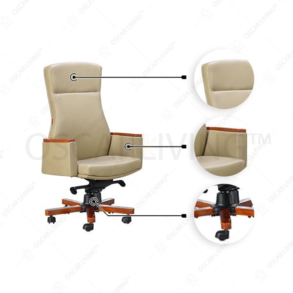 Kursi DirekturKursi Kantor Chairman PC8010C HERMITAGECHAIRMANOSCARLIVING