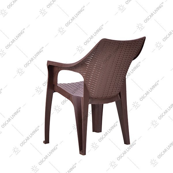 KURSI PLASTIK - PLASTIC CHAIRKursi Plastik Tabitha KST304 Motif Rotan | Plastic Chair KST 304TABITHAOSCARLIVING