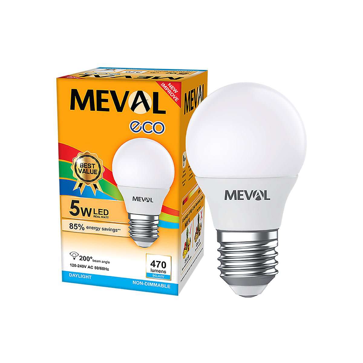 Lampu Putih LED Bulb Meval Eco EB1 05A 5 Watt - OSCARLIVING!