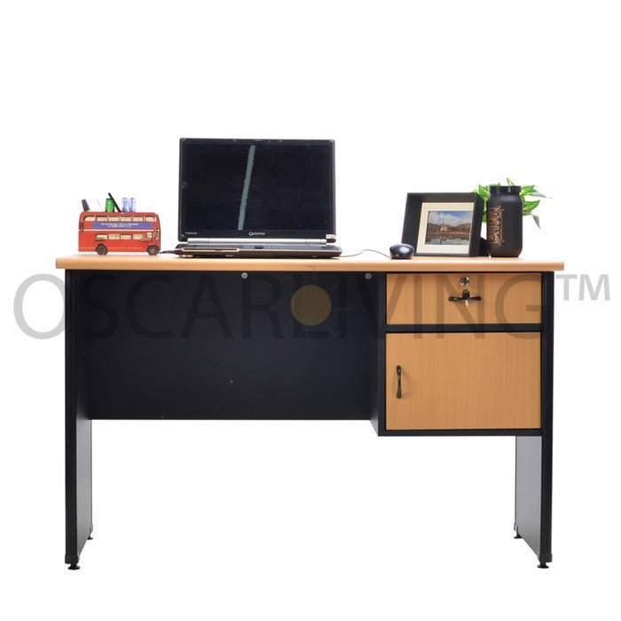 MEJA KANTOR - OFFICE DESKMeja Kantor 1/2 BIRO Lunar LMK1260 L1 + 1 PintuLUNAROSCARLIVING