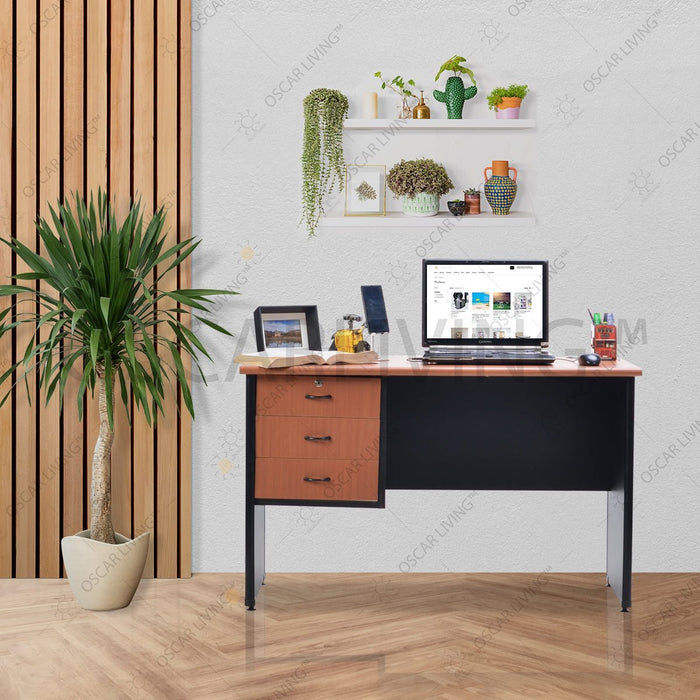 MEJA KANTOR - OFFICE DESKMeja Kantor 1/2 Biro Lunar LMK1275 L3LUNAROSCARLIVING