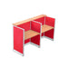 MEJA KANTOR - OFFICE DESK Meja Partisi Harold Evolux Top Cherry 2Way dan Ambalan | 100 HAROLD OSCARLIVING