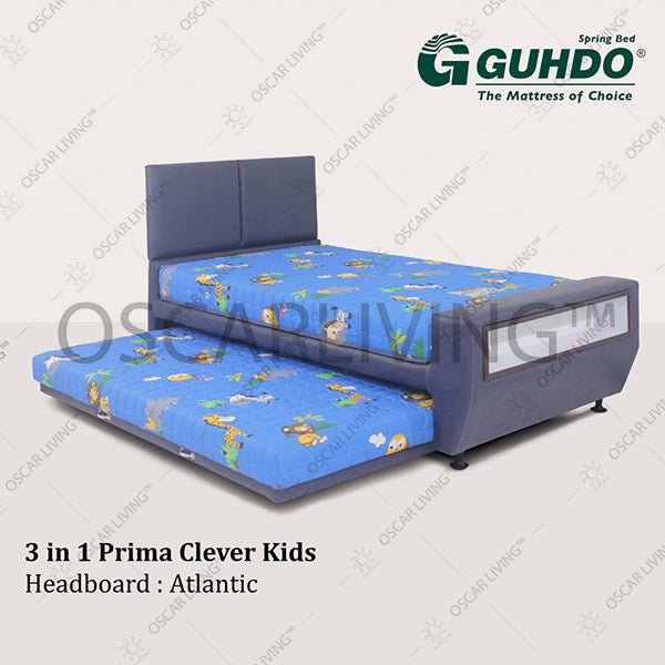 KASUR 3IN1 - 3IN1 BEDSETKasur Springbed Guhdo 3in1 Prima Kids Clever HB Atlantic | Fullset KidsGUHDOOSCARLIVING