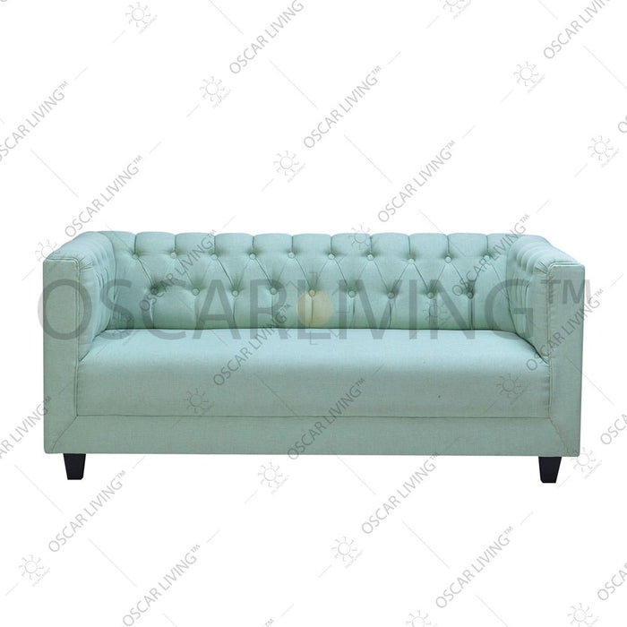 SOFAOLC OLIV Sofa Tamu 3 Seater Sofa Turquoise MinimalisOLIVOSCARLIVING