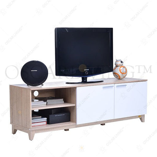 Meja TV Minimalis Melody Furniture Uinita | Uinita Glossy Minimalist TV Table - OSCARLIVING