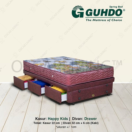 KASUR - SPRINGBEDKasur Springbed Guhdo Happy Kids | Fullset Drawer KidsGUHDOOSCARLIVING