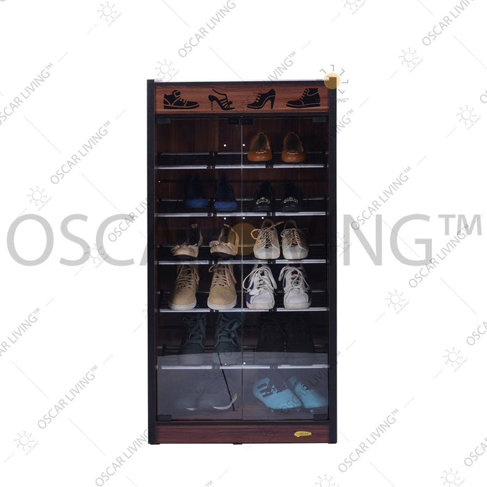 Office StorageRomaro LS 1202 Lemari Sepatu | Rak Sepatu 2 Pintu KacaROMAROOSCARLIVING