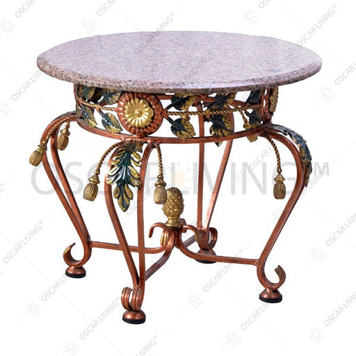 Meja Sudut Bulat OLC OLIV Granit Marmer | Table Classic Collection - OSCARLIVING