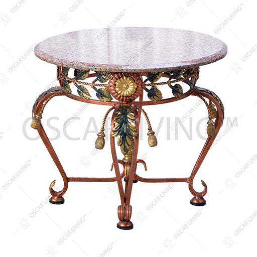 Meja Sudut Bulat OLC OLIV Granit Marmer | Table Classic Collection - OSCARLIVING