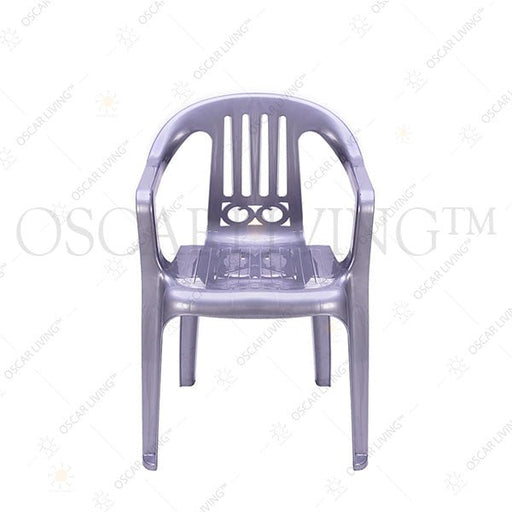 Kursi Teras Santai SL Plastik ITALIA Silver | Terrace Chair - OSCARLIVING